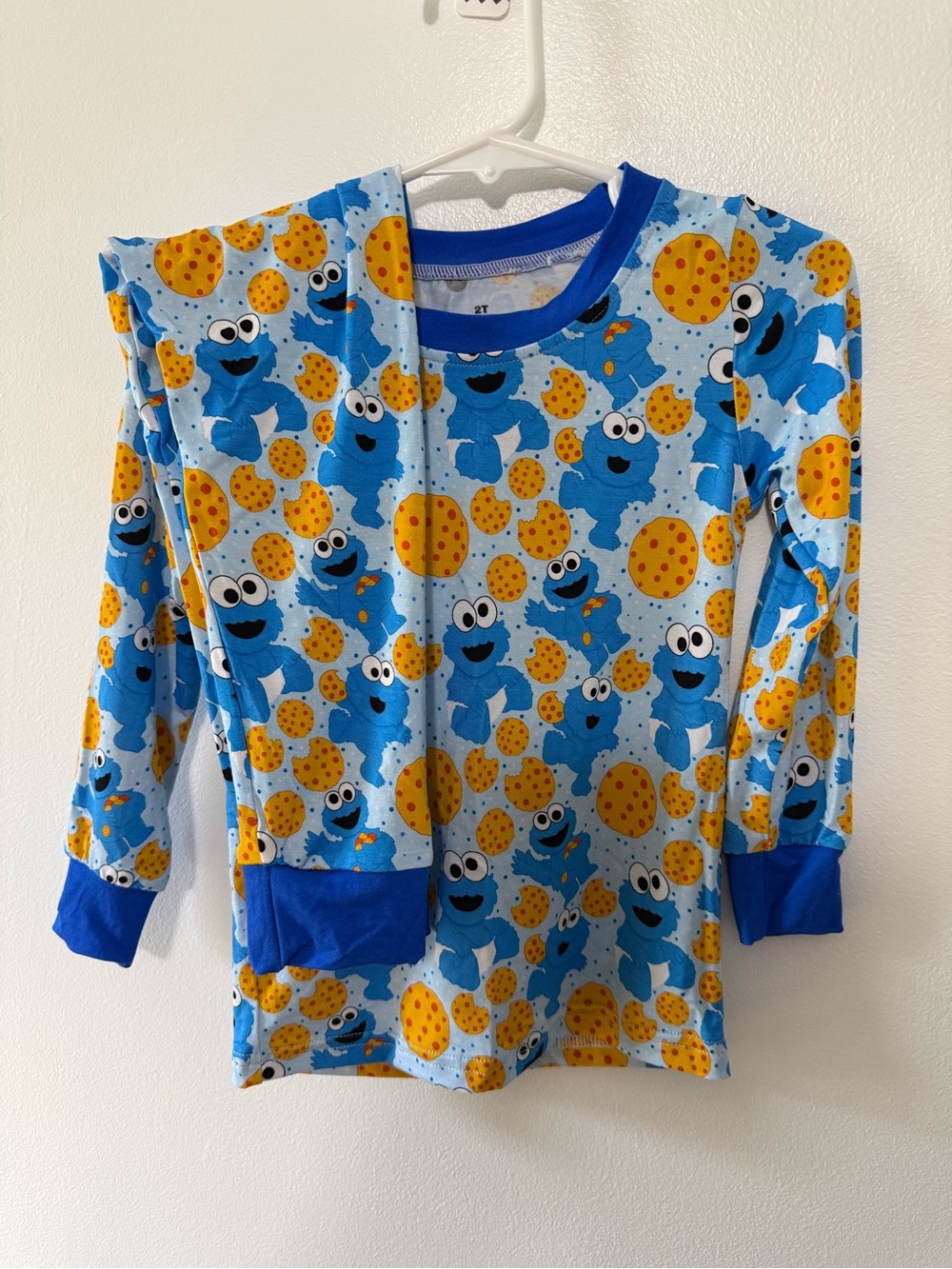 Bamboo Cookie Monster Long sleeve and Pants 2 Piece PJ set